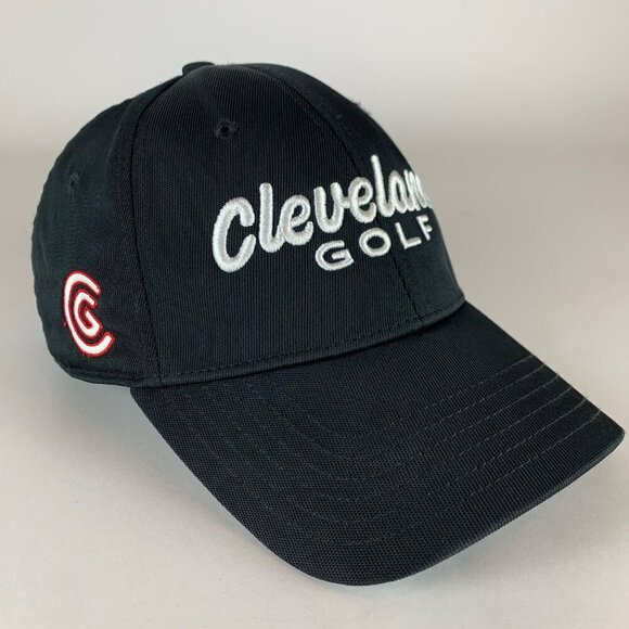 Cleveland Golf Mens Black Strapback Adjustable Hat - Picture 3 of 6
